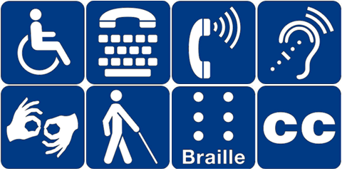 American with Disabilities Act Icons