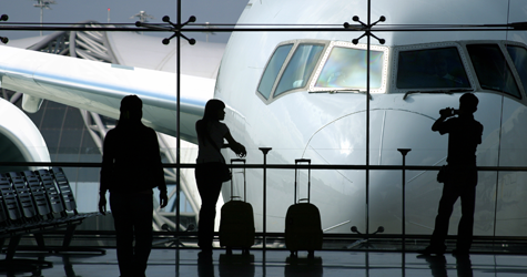 People waiting for a flight